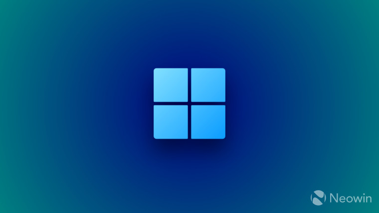 A Windows 11 logo with a gradient background