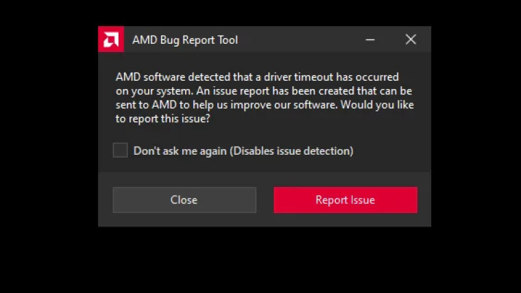 AMD fixes a driver timeout issue that led to BSOD system freeze