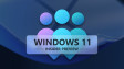 A big Windows Insider logo with Windows 11 Insider Preview on it