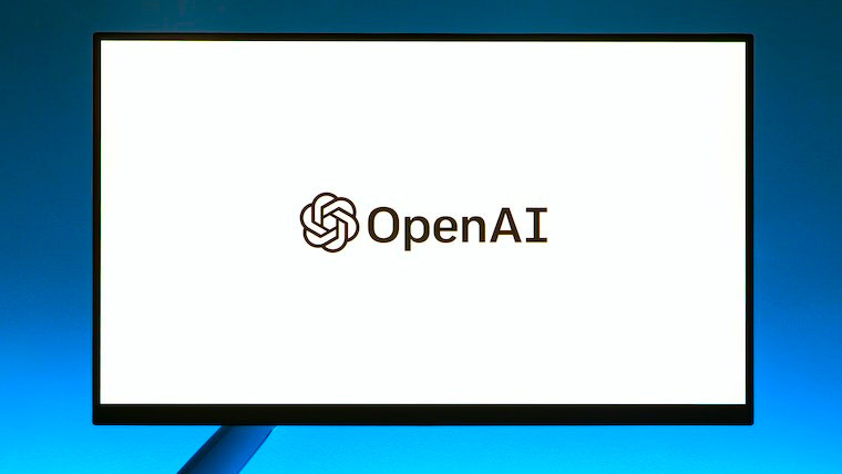 OpenAI logo on a monitor