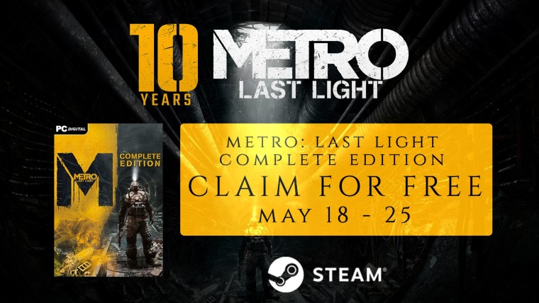 Metro Last Light Free on Steam