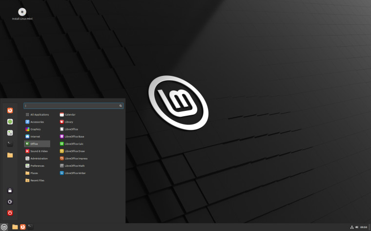 Linux Mint 212 Cinnamon desktop