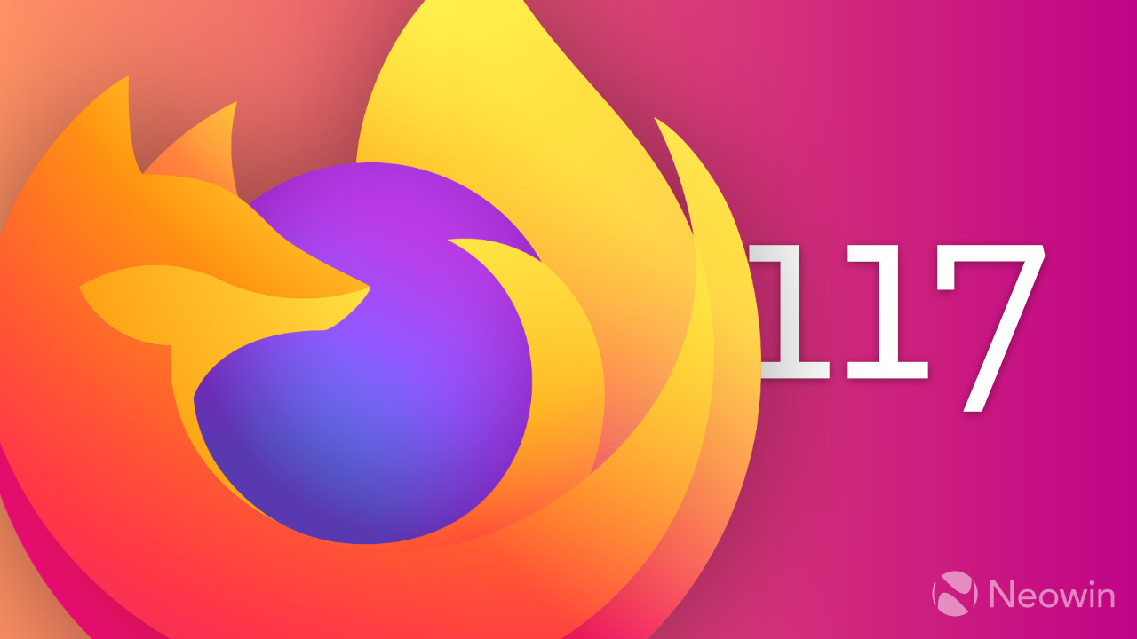 A Firefox 117 logo