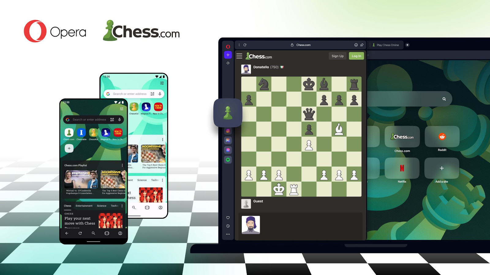 Background for online chess game on android