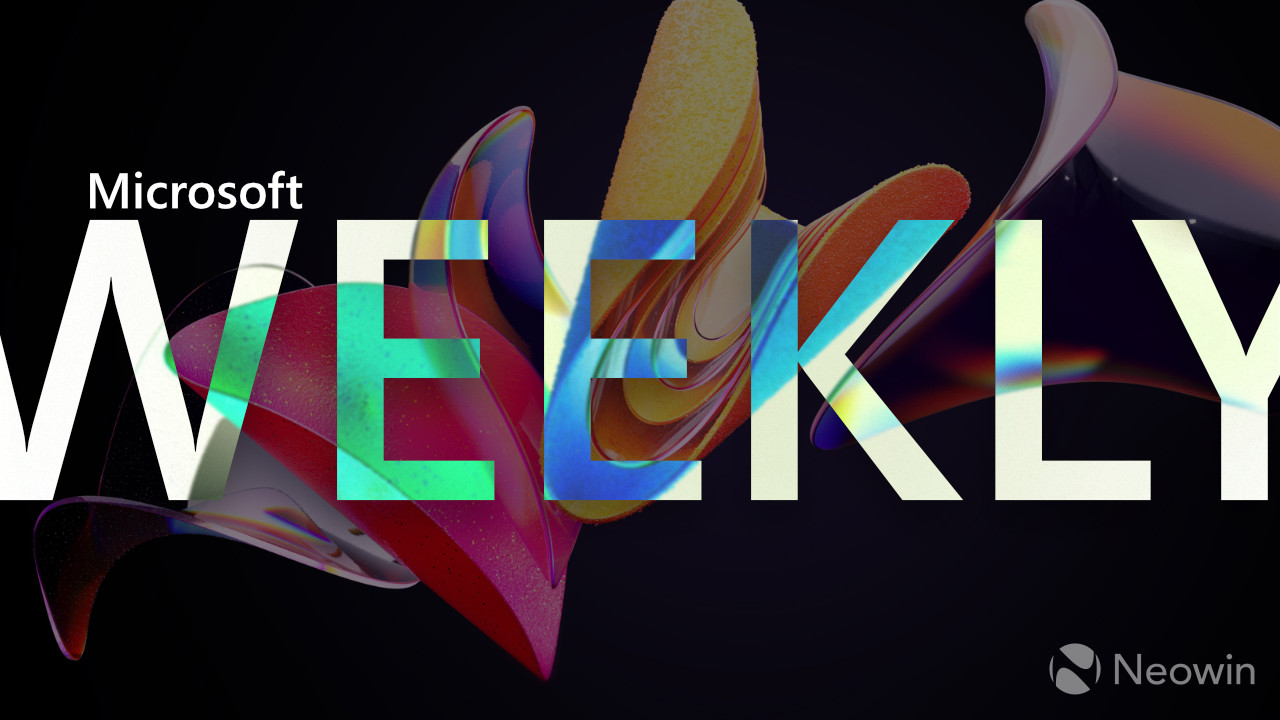 A Microsoft Weekly banner