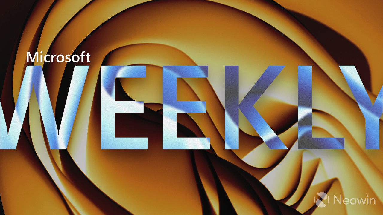 A Microsoft Weekly banner