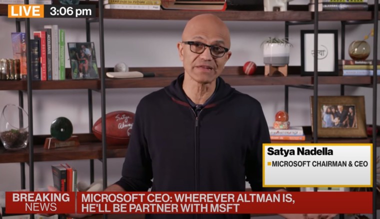 satya nadella at bloomberg