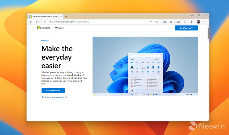 Microsoft Edge with the Mica material