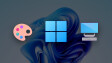 Windows 11 with a palette emoji