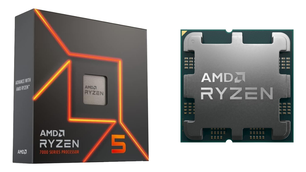 Ryzen 5 7600X प्रोसेसर आणि त्याचा बॉक्स