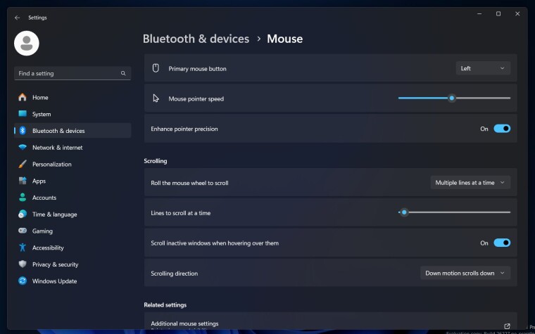 The new mouse settings in Windows 11