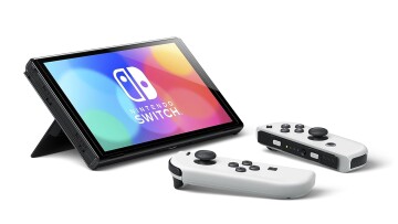 Nintendo Switch OLED model with White Joy-Con