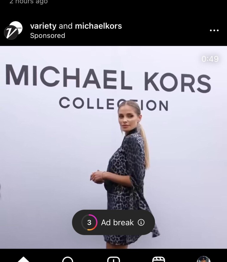 Instagram Unskippable Ad Break