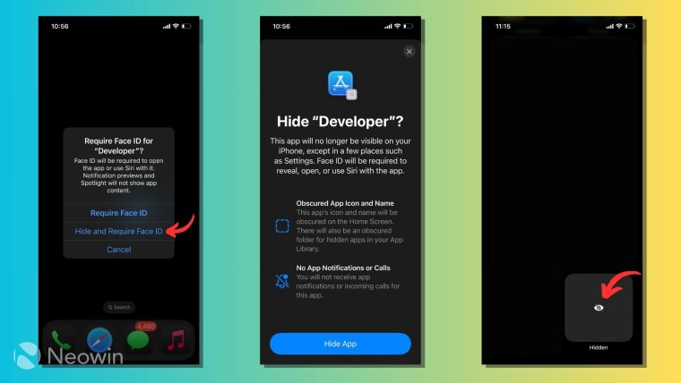 Hide apps and games on iOS 18