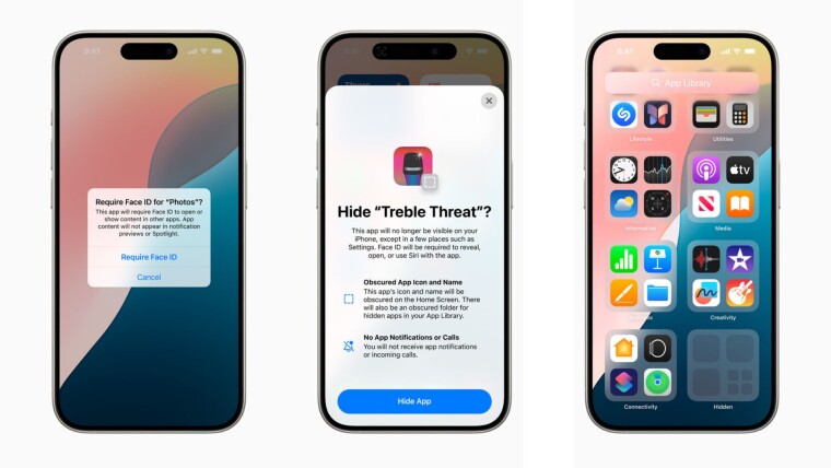 Lock and hide apps on iOS 18