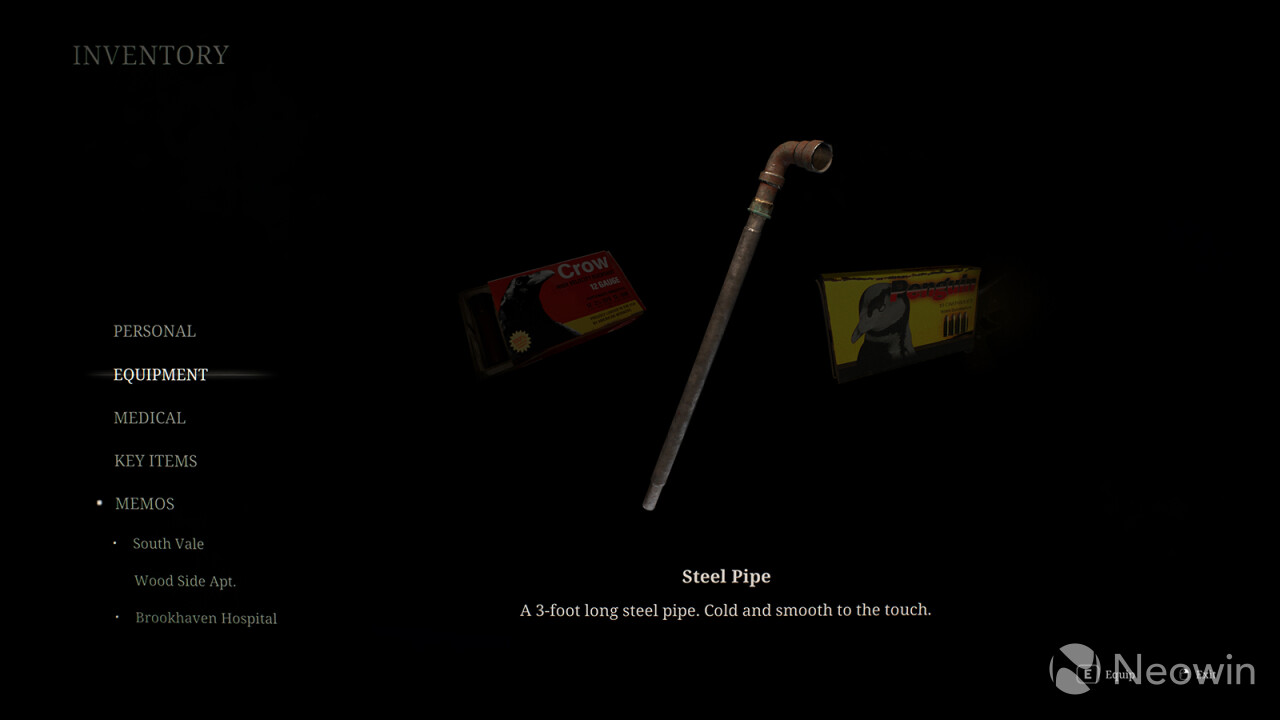silent hill 2 inventory