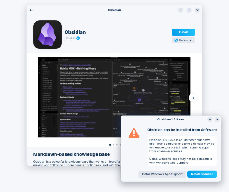 A screenshot of the new feature