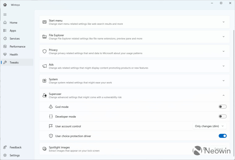 WinToys for Windows 11