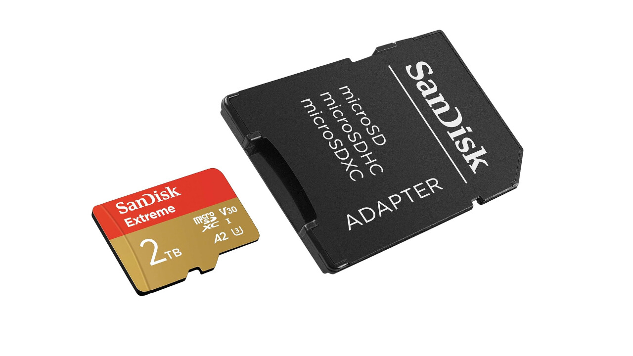 SanDisk 2TB Extreme microSD card is now available at its