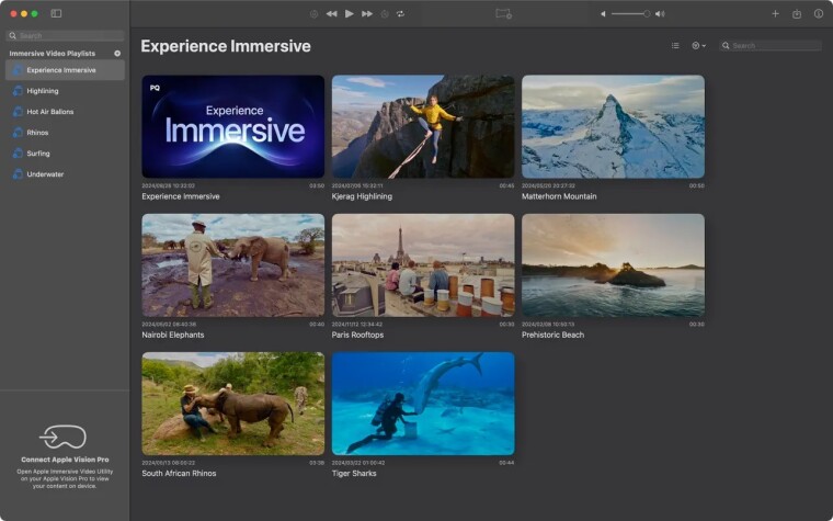Apple Immersive Video Utility