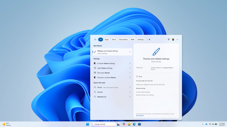 Windows 11 빌드 262005551 스크린샷