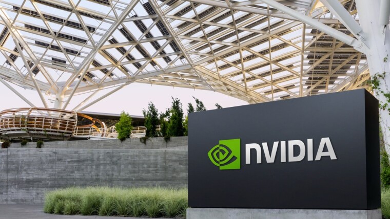 Nvidia logo and HQ