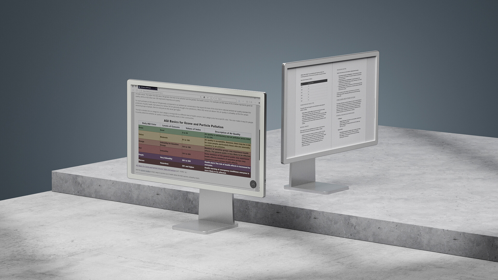 The BOOX Mira Pro Color Edition e-ink display