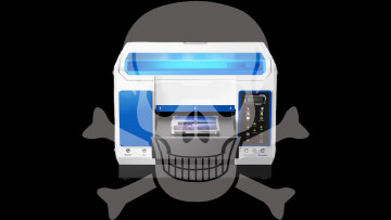 Skull and bones image on Procolored printer