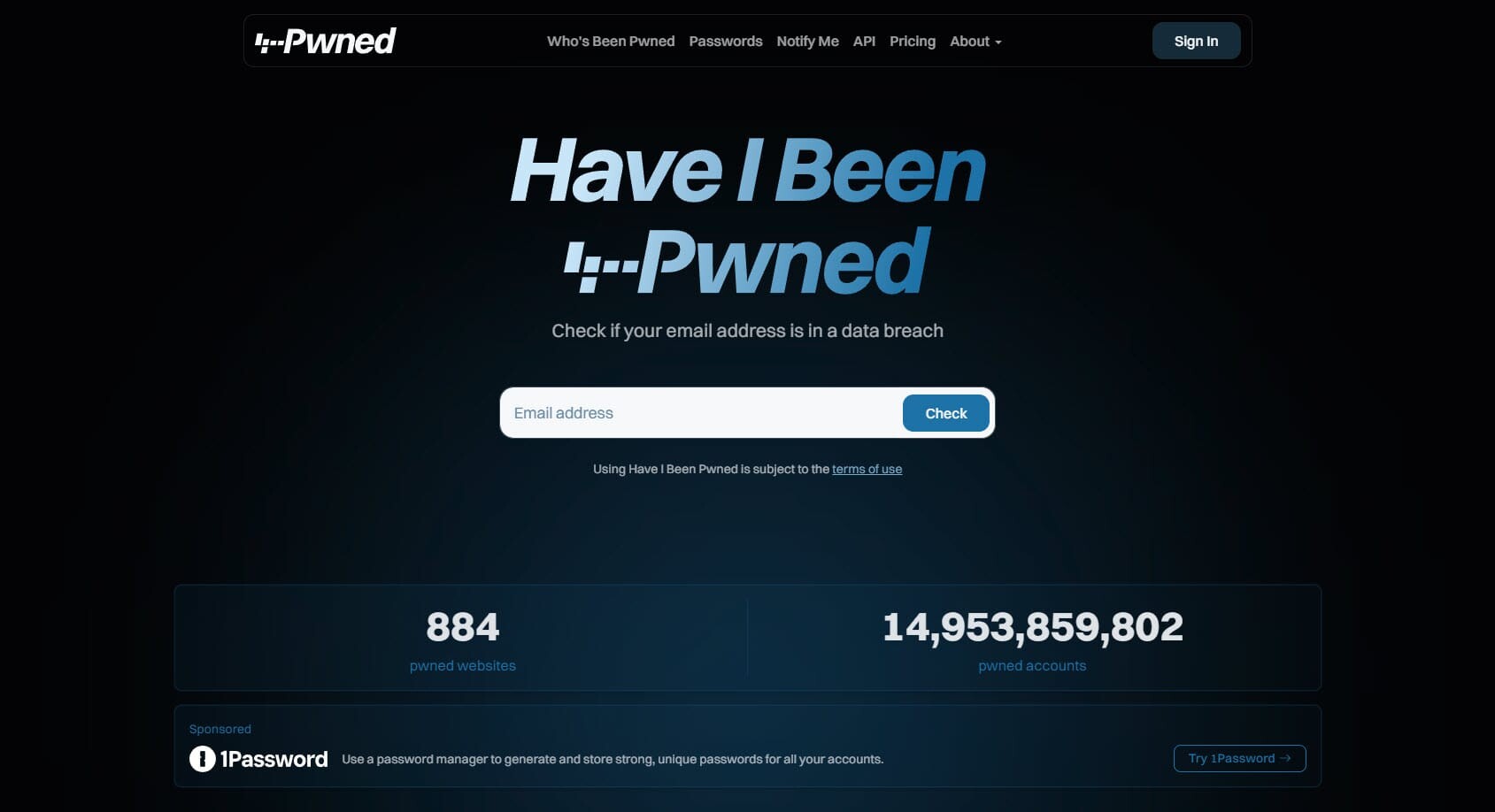 Have I Been Pwned website refresh