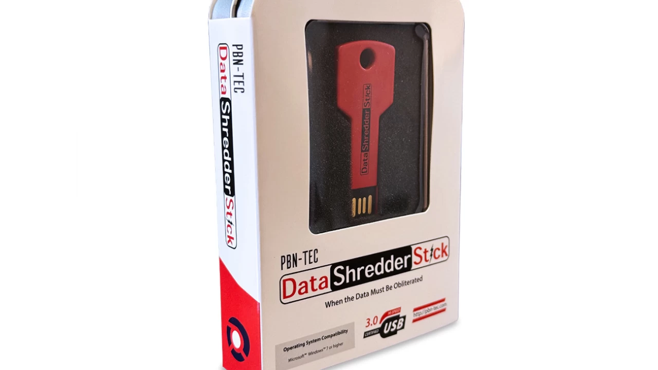 image of a USB data shredder stick