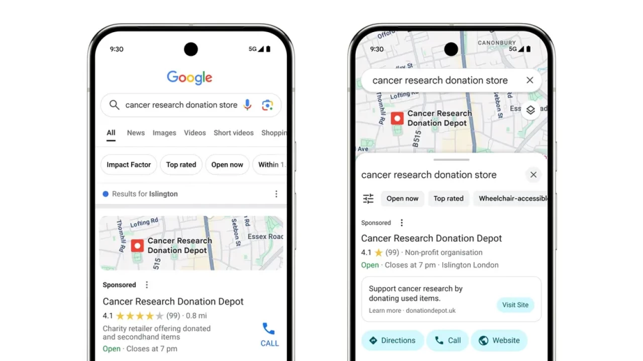 Google for Nonprofits - Ads in Google Maps