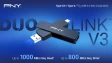 PNY Duo Link V3 promo image advertising very high speeds
