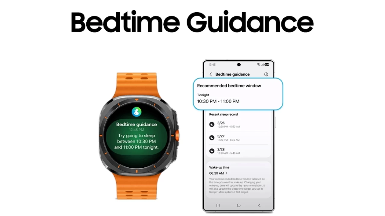 One UI 8 Watch Bedtime Guidance