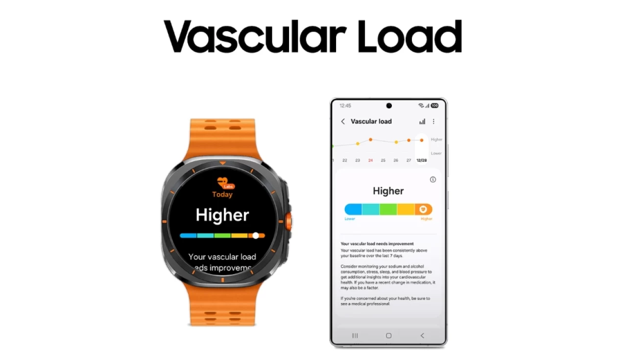 One UI 8 Watch Vascular Load