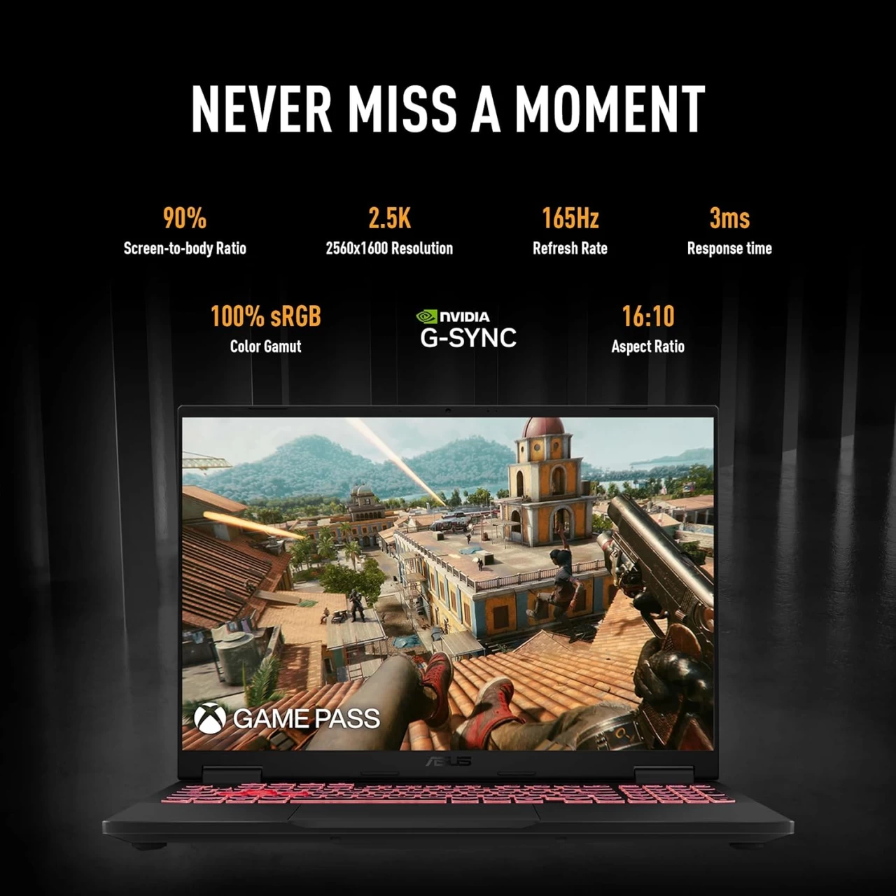 The ASUS TUF Gaming A16 laptop