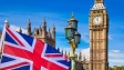 UK flag and parliament