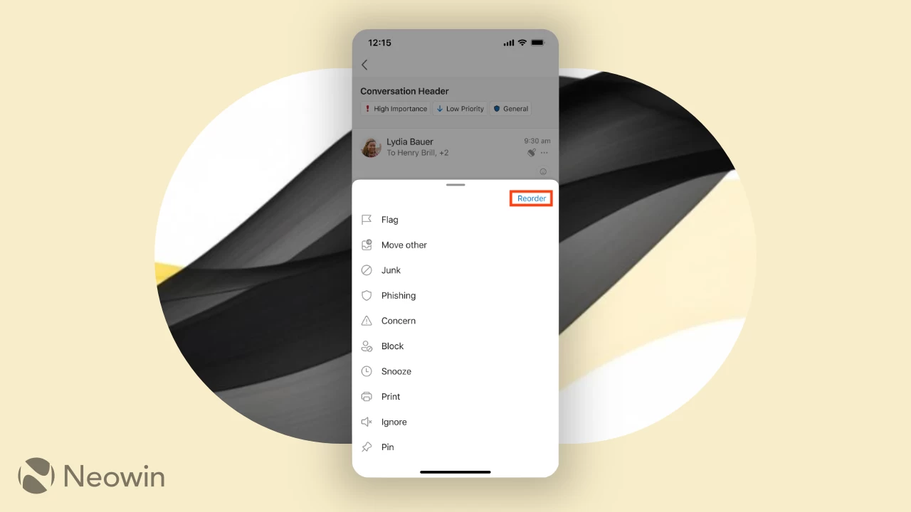 Android आणि iOS साठी आउटलुकमध्ये आपल्या ईमेल कृती टूलबार सानुकूलित करा
