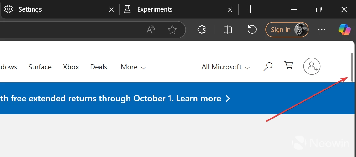How to fix scrollbars in Edge