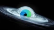 Microsoft Edge logo inside a black hole