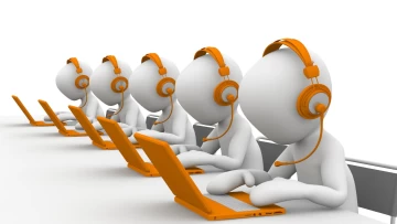 A graphical depiction of a phone call