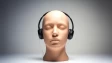 a headset on display on a dummy head