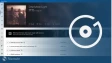 Groove Music app in the background and logo in the foreground