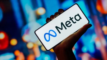 Meta Logo on a phone