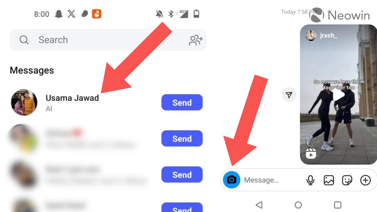 इंस्टाग्राममधील एक बग जेथे प्रोफाइलला एआय म्हणून लेबल केले जाते आणि कॅमेरा चिन्ह बदलले आहे
