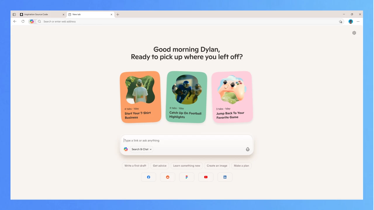 Copilot Mode in Microsoft Edge