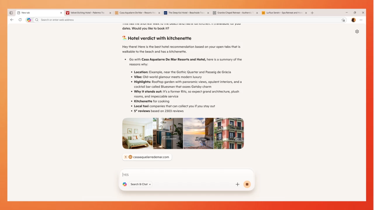 Copilot Mode in Microsoft Edge