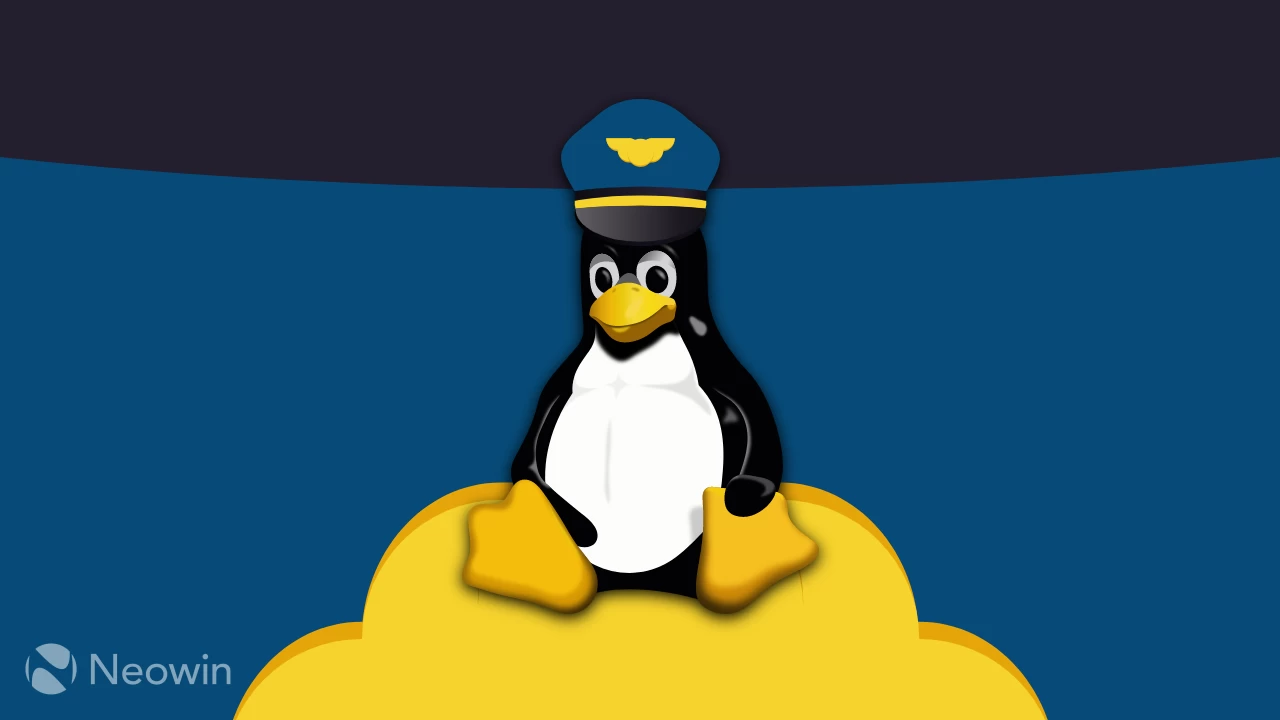 Linux Tux with Kapitano logo as a hat