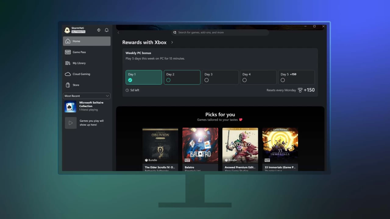Xbox app for PC
