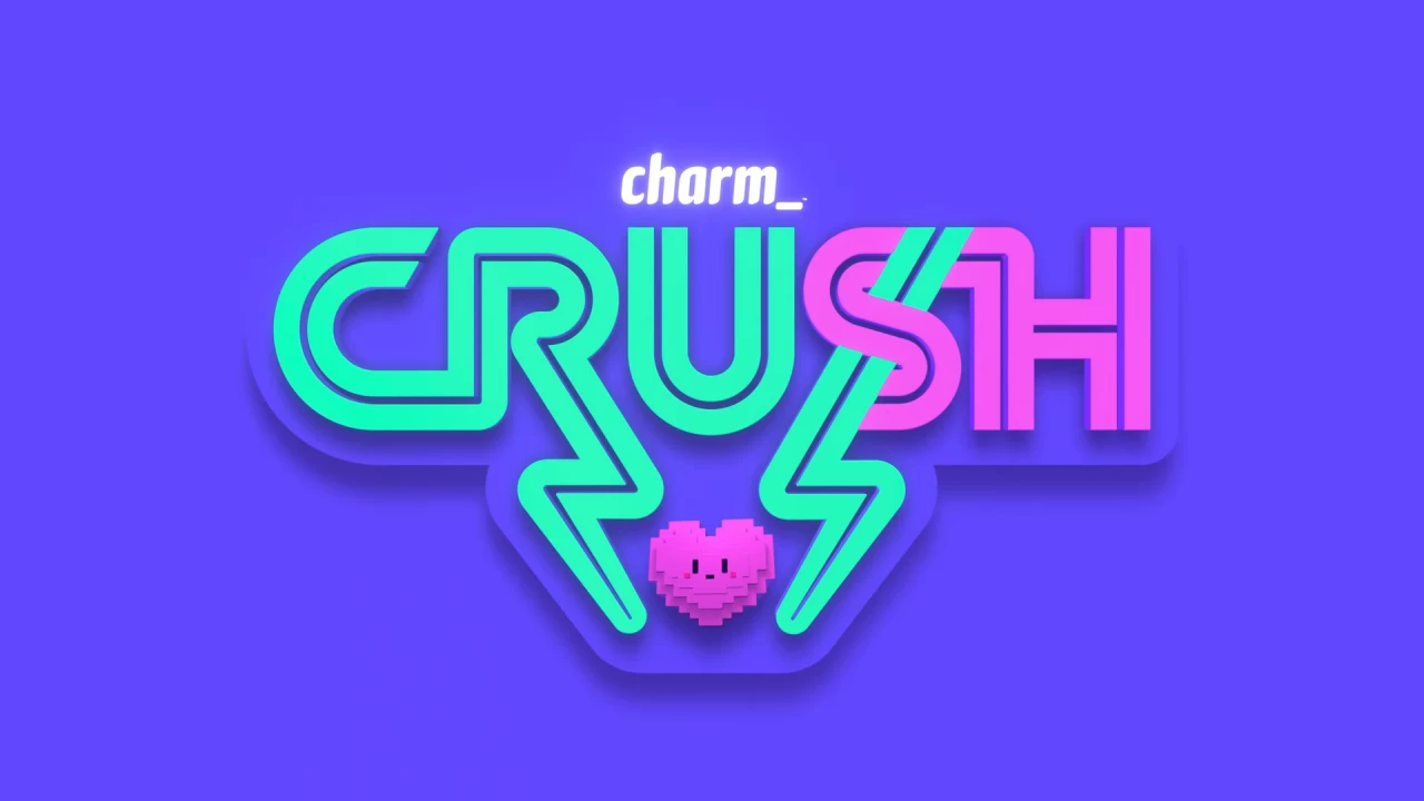 A logo for Charm Crush