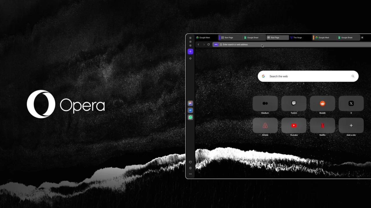 Mirage theme for Opera One